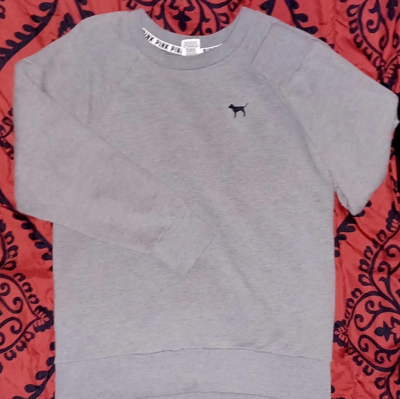 NWOT Victoria's secret pink pullover sweatshirt size small - Picture 3 of 8